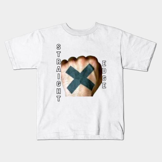 Straight Edge Xed Up Hand hardcore Kids T-Shirt by Scream Therapy